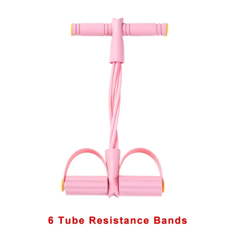 4-Level Resistance Band Tensioner with Non-Slip Handles - Home Fitness Equipment for Abdominal Muscle Training Yoga Abdominal Quick Pick Grocers