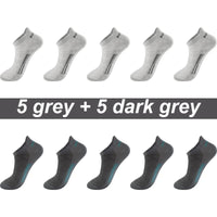 High Quality 10Pairs Men Socks Combed cotton 100% Summer Sports Sock Plus Size EUR38-48 Quick Pick Grocers