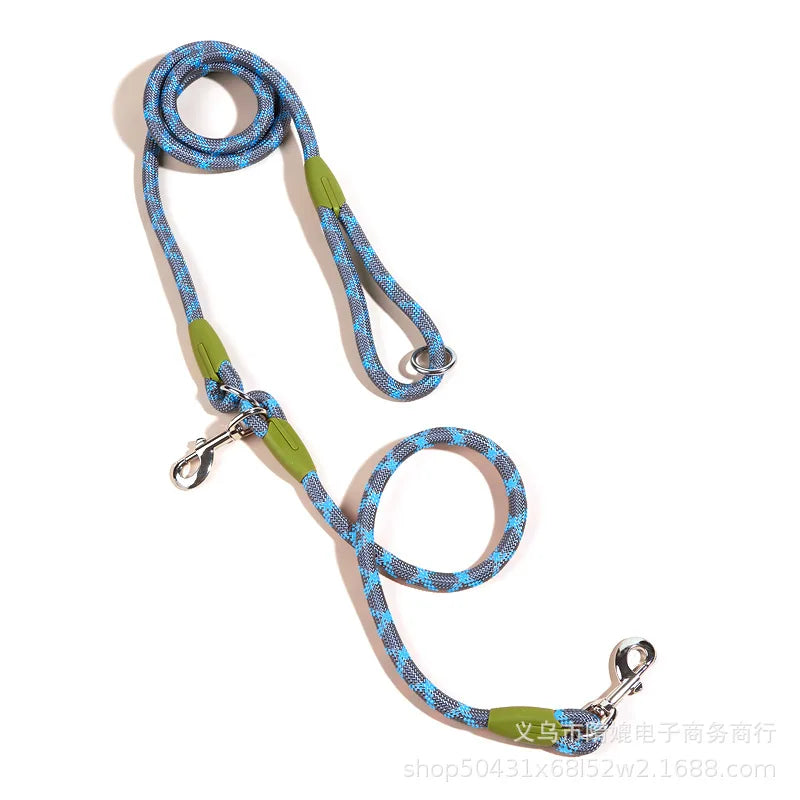 Reflective Nylon Leashes Pet Dogs Chain Traction Rope Leads for Running Dog Walking Free Hands Rope Chain for Small Large Dogs Quick Pick Grocers