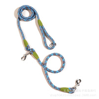 Reflective Nylon Leashes Pet Dogs Chain Traction Rope Leads for Running Dog Walking Free Hands Rope Chain for Small Large Dogs Quick Pick Grocers