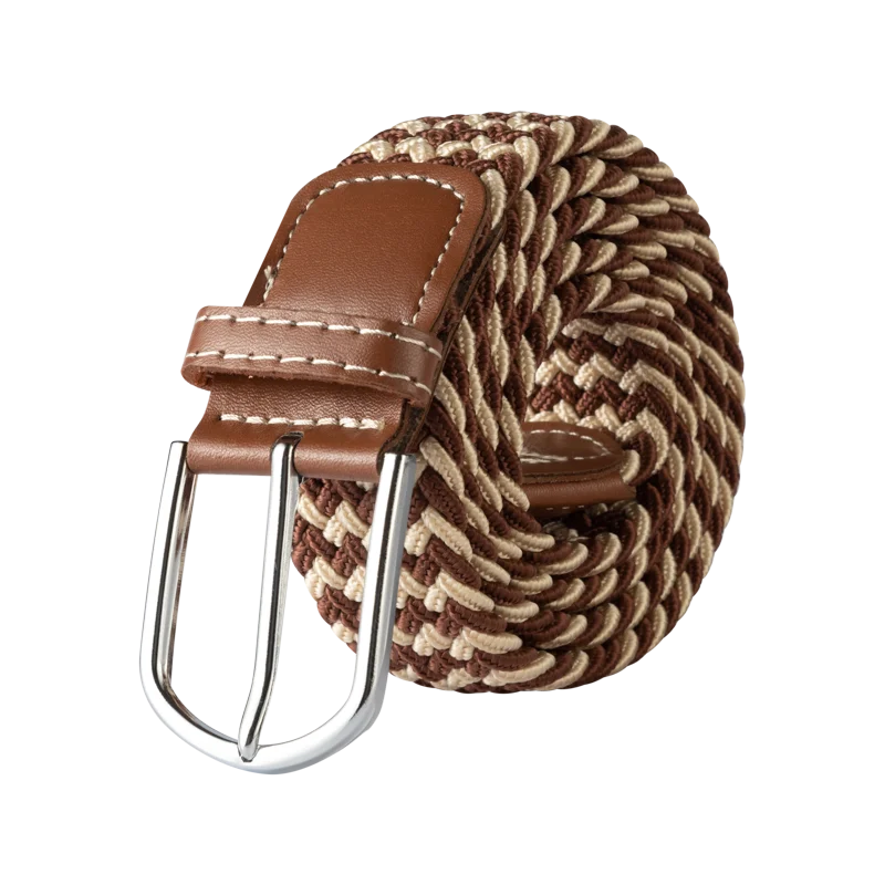 107/120/130CM Fashion Female Elastic Casual Stretch Woven Belt Unisex Canvas Elastic Belts for Women Jeans Pin Buckle Men Belt Quick Pick Grocers