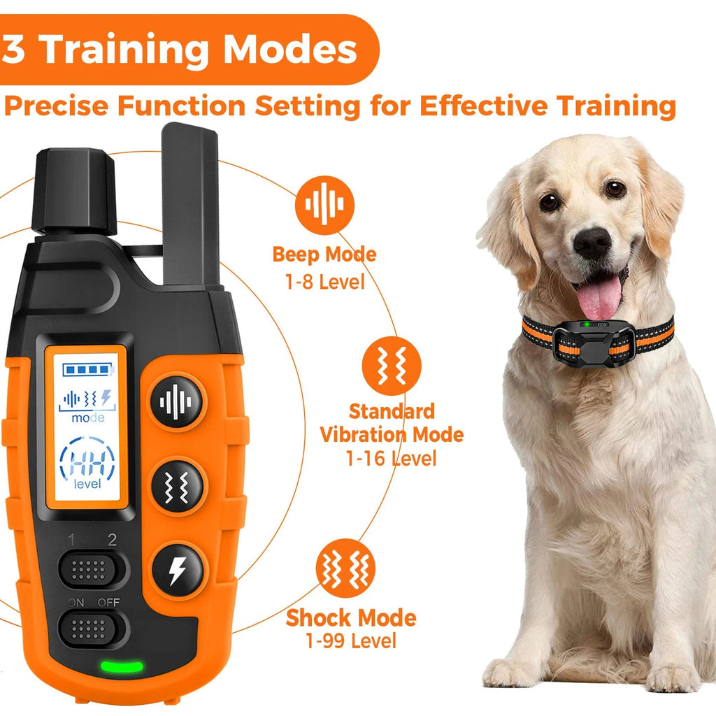 3300Ft Electric Dog Training Collar Remote Control Waterproof Pet BehaviorFor 5-120lbs Puppy With Shock Vibration Quick Pick Grocers