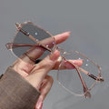 Photochromic Anti Radiation Glasses Metal Eyeglass For Woman Men Quick Pick Grocers