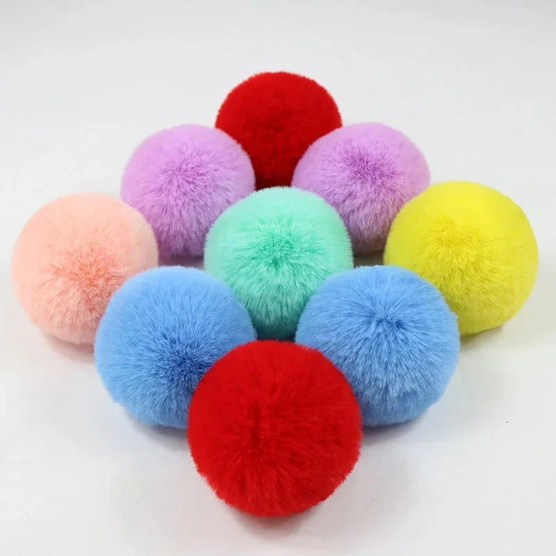 Pompom 5cm 6cm 8cm Fluffy Fur Ball Soft Pompon DIY Pompons For Keychain Sewing On Scarf Hats Shoes Apparel Craft Supplies Econic Blanks
