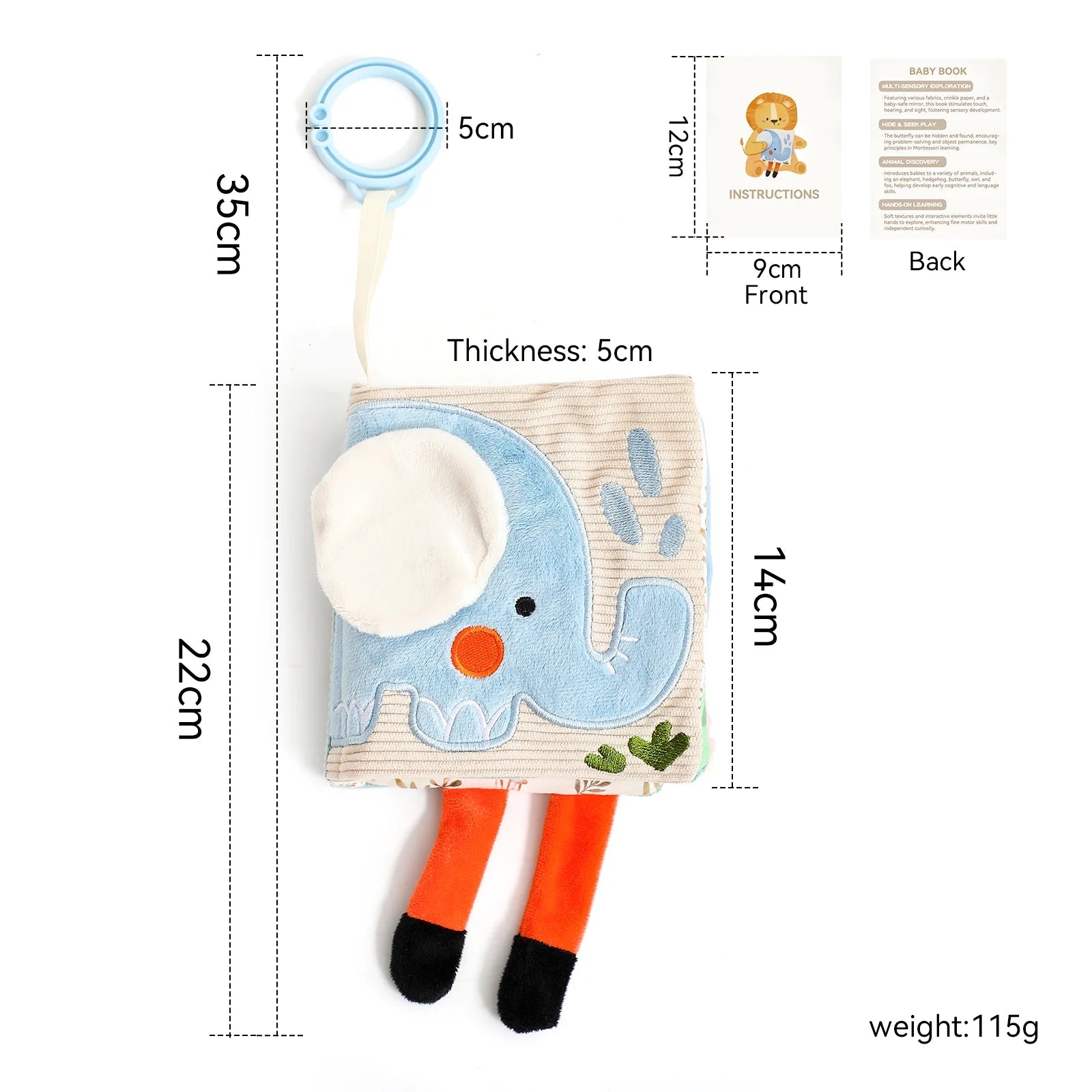 Montessori cloths Toys Magic Cotton Animal Tissue Box Kids Finger Exercise Cloth Busy Box Toys Baby Educational Activity Sensory Purest Peak