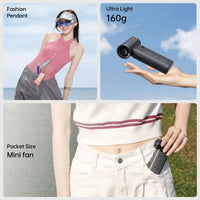 JISULIFE Handheld Turbo Fan,Super Strong Wind,5 Speeds,Long Battery Life,5000mAh,USB Rechargeable,Multipurpose Pocket fan Quick Pick Grocers
