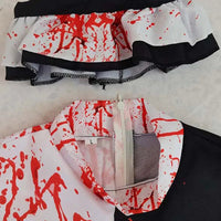 Men Halloween Costumes Art The Clown Cosplay Costume Movie Terrifierr 2 Bloody Jumpsuit Male Jumpsuit Horror Outfits Quick Pick Grocers