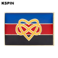 Pride Badge Bisexual Pansexual Brooch Lesbian Pride Pin Flag LGBTQ Gay Flag Lapel Pin Quick Pick Grocers