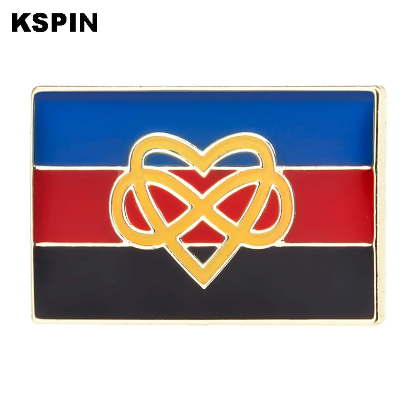 Pride Badge Bisexual Pansexual Brooch Lesbian Pride Pin Flag LGBTQ Gay Flag Lapel Pin Quick Pick Grocers