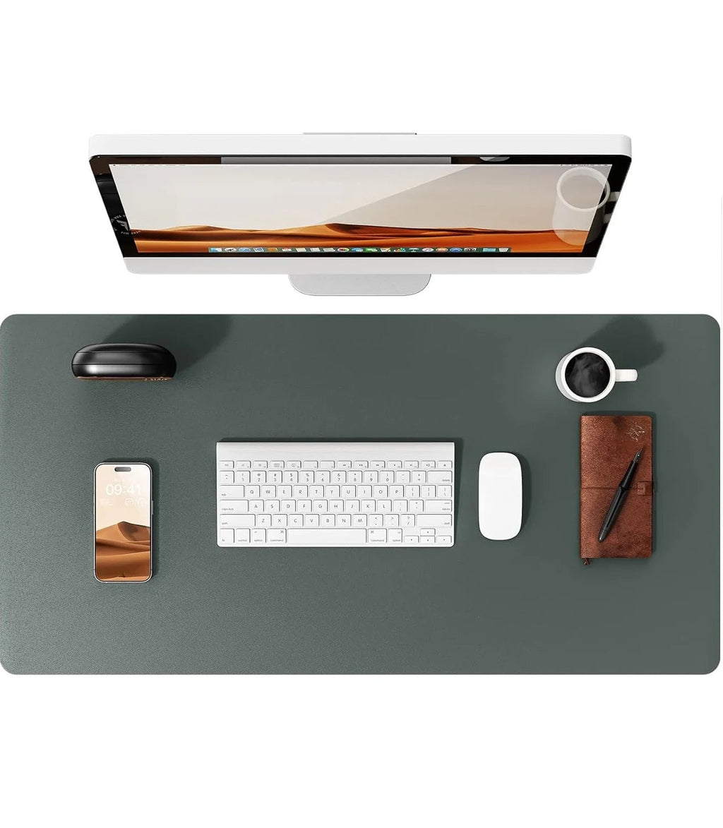 Large Mouse Pad,Office Desk Mat, Leather Desk Pad Protector, Non-Slip PU Leather Desk Blotter, Laptop Desk Pad Quick Pick Grocers