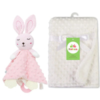 Personalized Newborn Baby Blanket with Name Custom Stroller Sleeping Dolls Animal Security Towel Gift Set for Baby Shower Gifts Purest Peak