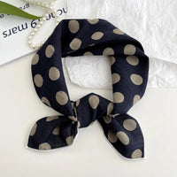 55cm Laies Headband Cotton Linen Square Scarf Women Korean College Girls Fashion Spring Autumn New Style Elegant Neck Scarves Quick Pick Grocers
