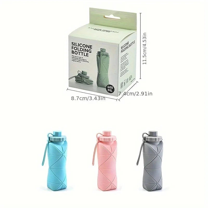 New Creative Silicone Folding Water Cup Outdoor Portable and Scalable Water Cup Sports Water Bottle Travel Water Cup Handy Cup Econic Blanks