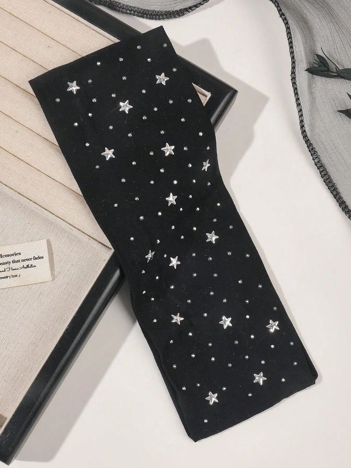 1/2Pcs Black White Star Headbands for Women Girls Yoga Workout No Slip Soft Hair Accessories Head Wraps Fashion Hairbands Quick Pick Grocers