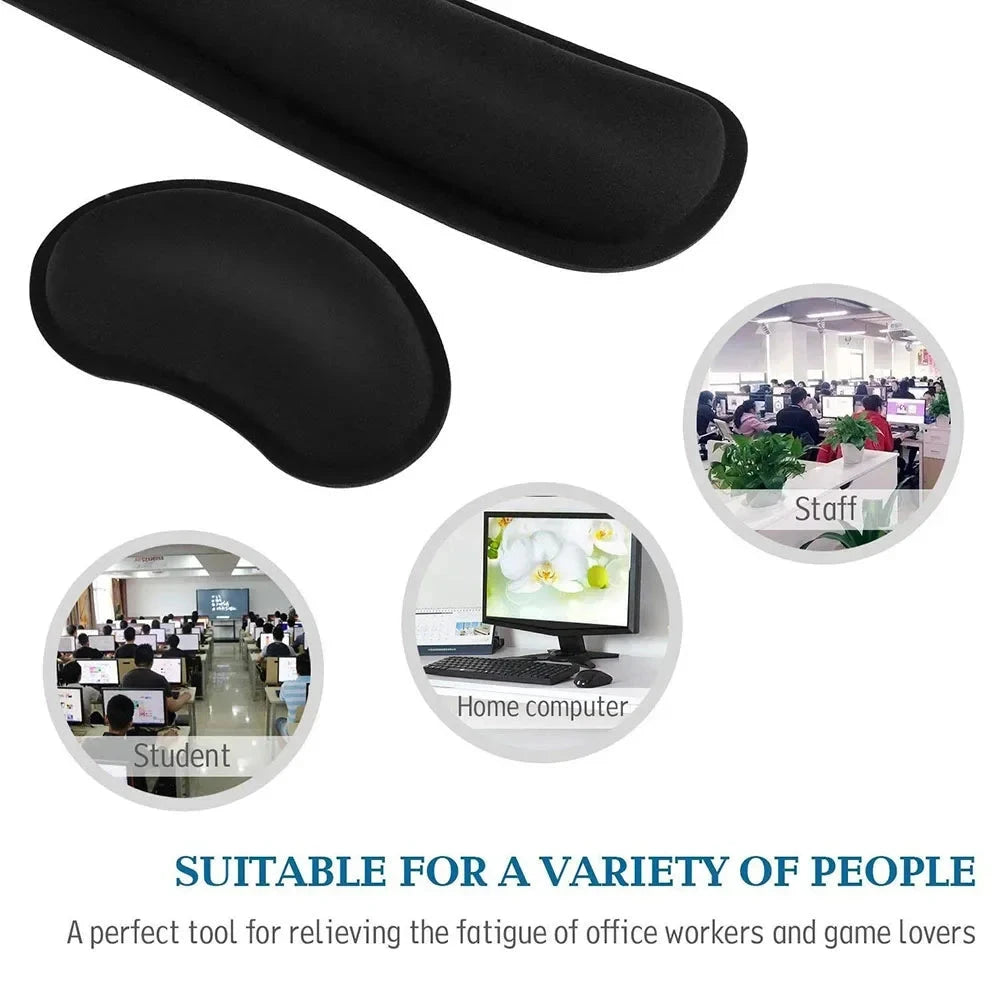 Widen Memory Foam Nonslip Mouse Pad Wrist Support Keyboard Wrist Rest Support For Office, Computer, Laptop & Mac & Comfortable Econic Blanks
