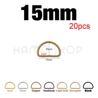 20-1000pcs Metal D Ring Adjustable Buckle Clasp For Webbing Backpacks Straps Bags Cat Dog Collar Chain Buckles DIY Accessorie Quick Pick Grocers