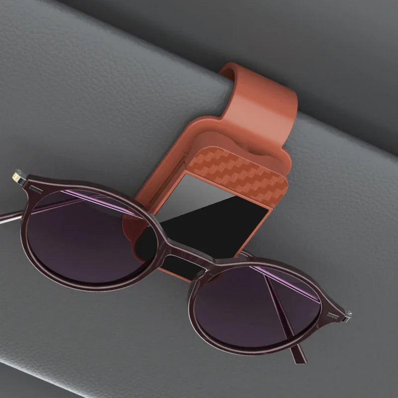 Car Sun Visor Sunglasses Clip Holder Stable Eyeglasses Hanger Card Ticket Organizer Interior Storage Clip Car Accessories Quick Pick Grocers