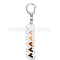 Gay Pride LGBT Rainbow Acrylic Keychain LGBTQ Transparent Double Sided Key Chain Key Ring Lesbian Keychains for Friends Gift Quick Pick Grocers