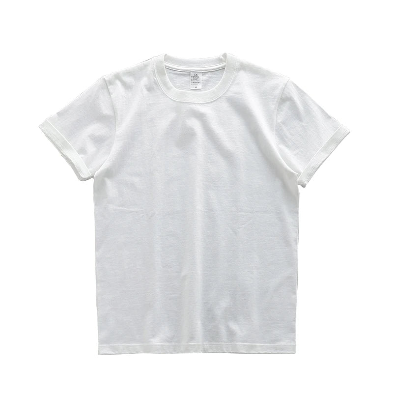 Dukeen 280gsm Oversized Heavy T-Shirt for Men Summer Short Sleeve Tee Cotton Solid Color Top Casual T Shirts One Piece Quick Pick Grocers