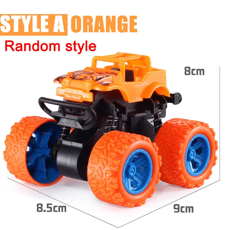 Pull Back Toy Car  Inertial Rotation Car Four-wheel Drive Off-road Vehicle SUV Racing Power Car Children's Toy CarGift Quick Pick Grocers