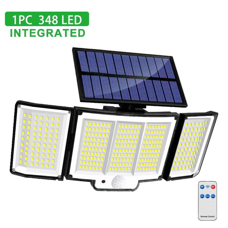 234/318/348 LED Solar Lights 3 Working Modes Super Bright Motion Sensor Outdoor IP65 Waterproof Flood Wall Security Lights Yard Econic Blanks