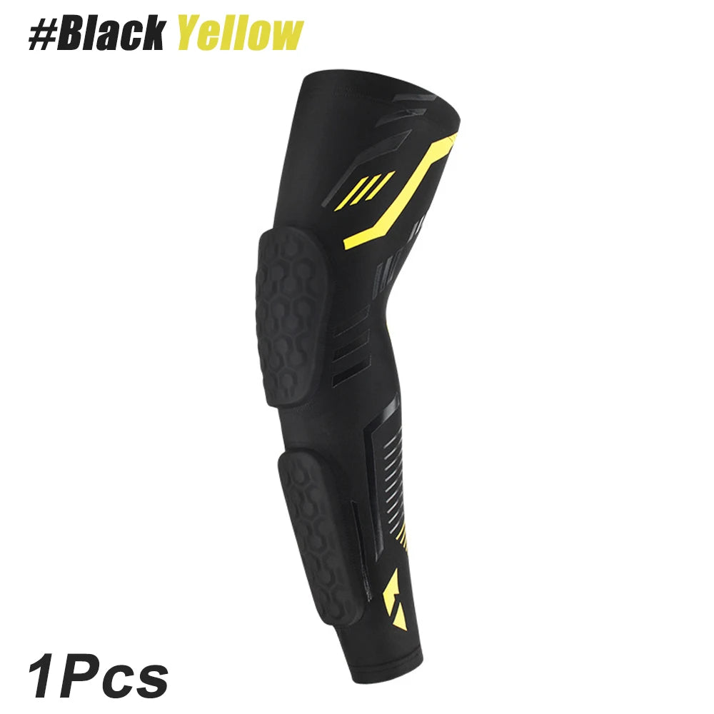 1 Pcs Sports Padded Arm Sleeves Protective Compression Elbow Pad Basketball Football Volleyball Soccer Gym Sport Arm Guards Home Quick Pick Grocers