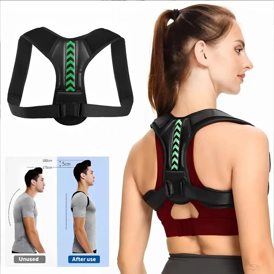 Adjustable Posture Corrector for Men & Women, Comfortable Back Support Brace – Invisible Wearable for Office, Gym, Outdoor Activ Quick Pick Grocers