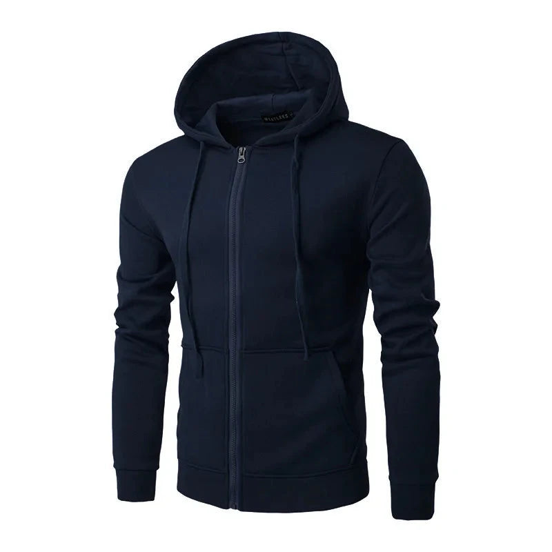 Autumn Men Sweatshirts Long Sleeve Jacket Hoodie Zipper Closure Jacket Male Hoodies Sweatshirt Slim Fit Male Clothing Econic Blanks