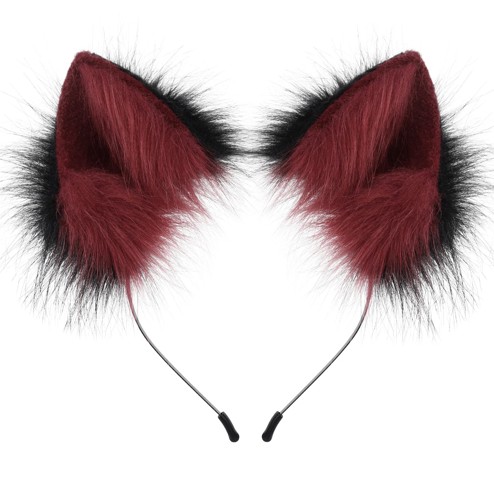 Handmade Faux Fur Animal Ears Headband Furry Cat Fox Ear Hairhoop Headwear Costume Accessory for Cosplay Masquerade Quick Pick Grocers