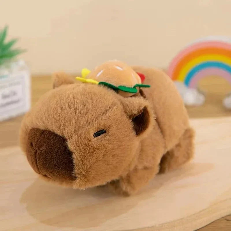Lovely Capybara Animal Slap Snap Wrap Wristband Bracelet Plush Stuffed Animal Kawaii Capybara Hand Ring Wristband Kid Funny Toys Econic Blanks