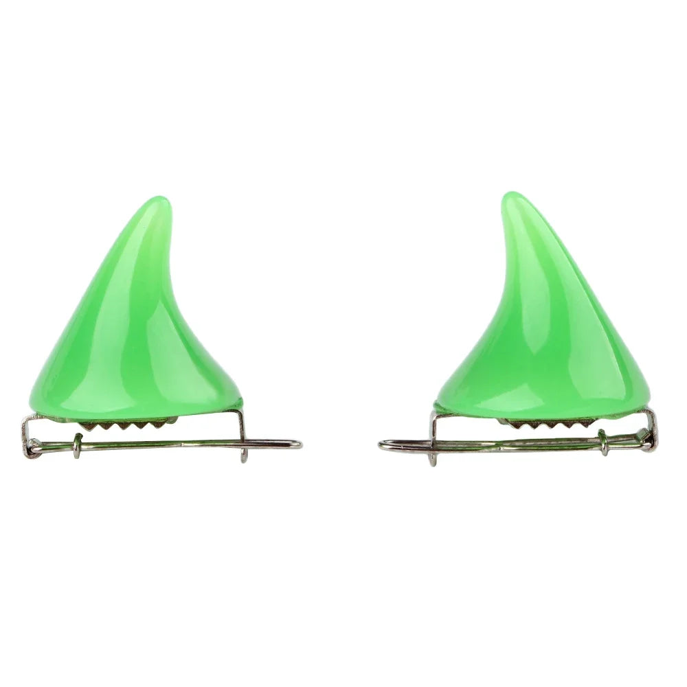 Halloween Hair Accessories Clip 1 Pair Small Demon OX Horn Hairpins Gothic Party Cosplay Costume Pin Hairpins Costume Horn Quick Pick Grocers