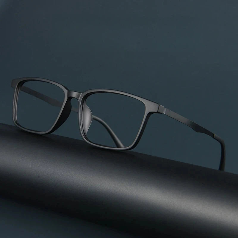 FIRADA Fashion Comfortable Glasses Retro Business Titanium Eyewear Square Optical Prescription Eyeglasses Frame For Men A1003 Econic Blanks