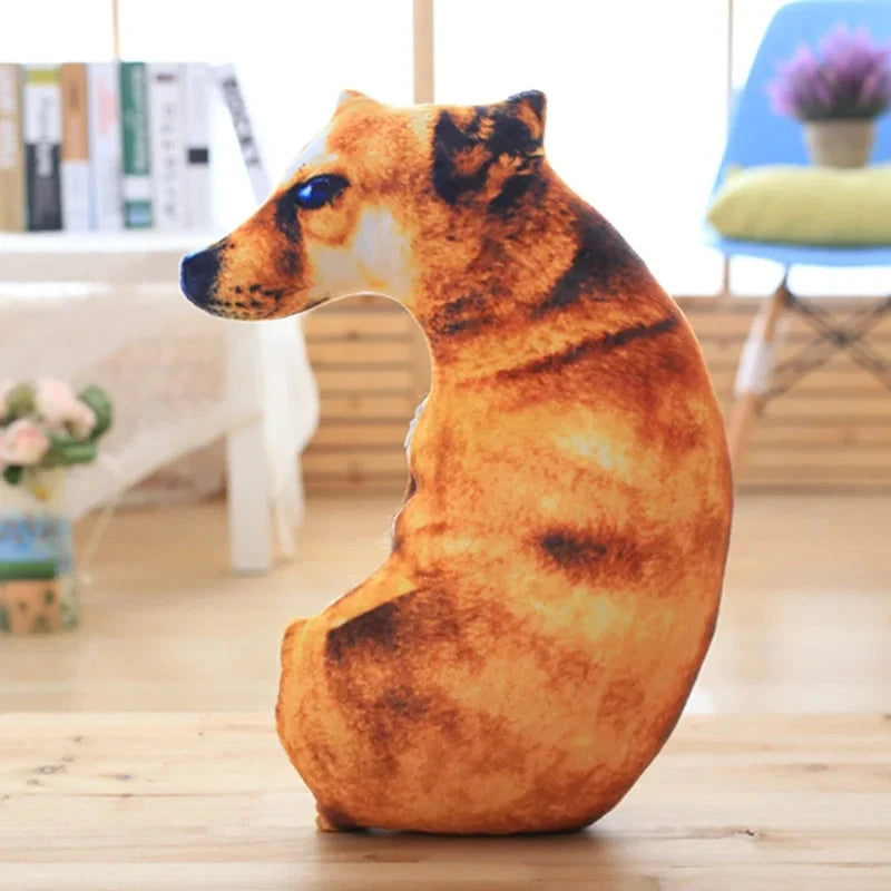 50cm 3D Dog Simulation Plush Toys Soft Pillow Lifelike Plushies Stuffed Animal Cushion Pillow for Kids Home Decor Birthday Gifts Econic Blanks