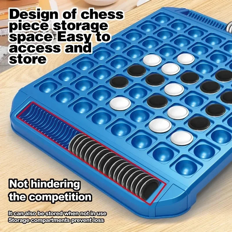 Dual-Side Flip Board Strategy Game for 2 Players Logic Training Educat for 2 Players Logic Training Educational Brain Teaser Toy Quick Pick Grocers