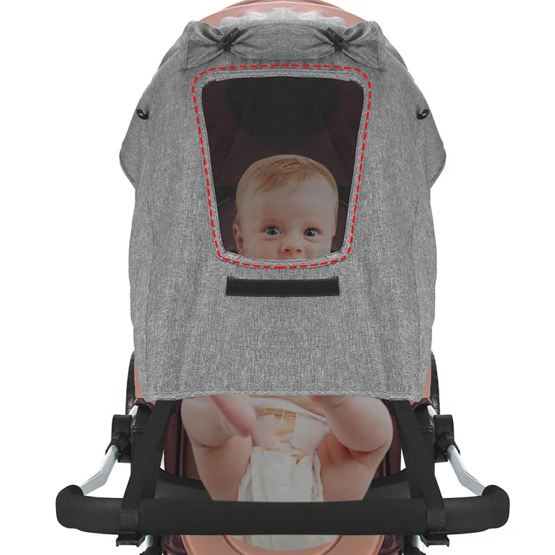 Universal Baby Stroller Accessories Sun Shade UV Protection Sunshade Carriage Canopy Cover for Prams Infants Car Seat Sun Visor Purest Peak