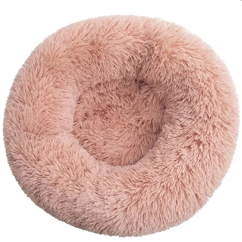 40-90cm 6 Sizes Round Pet Bed for Large Dog Bed Super Soft Cat Bed Plush Dog House for Medium Dog House Winter Warm Sleeping Quick Pick Grocers