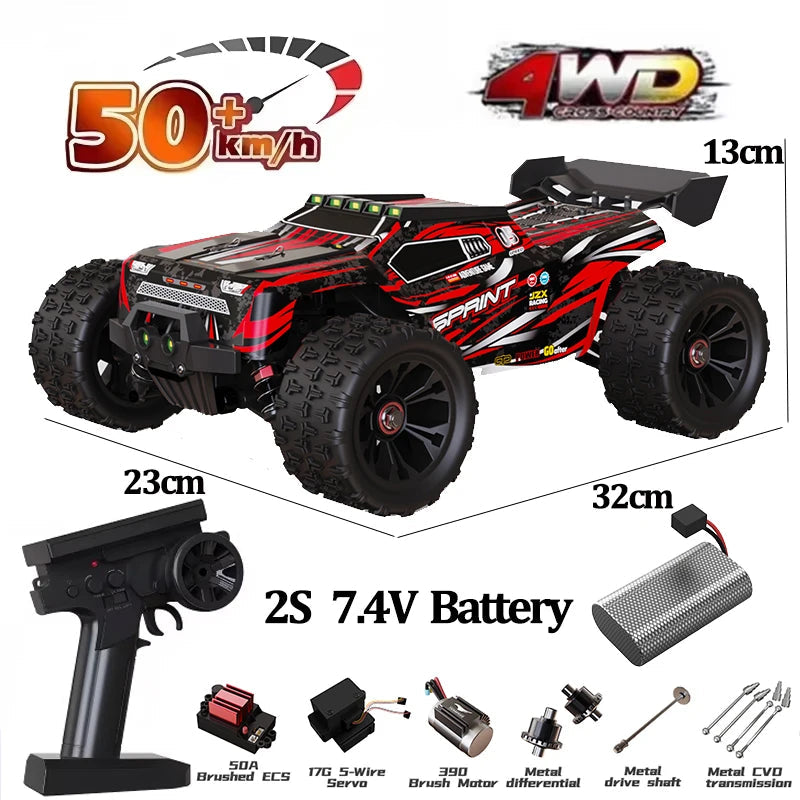 9522PRO 85KM/H High-speed RC Car Brushless Four-wheel Drive Off-road Drift 1:16 Professional Racing Car 9522 50KM/H Boy's Toy Econic Blanks