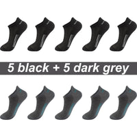 High Quality 10Pairs Men Socks Combed cotton 100% Summer Sports Sock Plus Size EUR38-48 Quick Pick Grocers