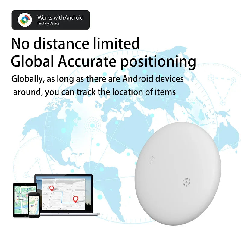 Smart GPS Tracker Mini Tag for Google Find My APP Anti Lost Reminder Device Android Locator Car Key Pet Kids Finder Quick Pick Grocers