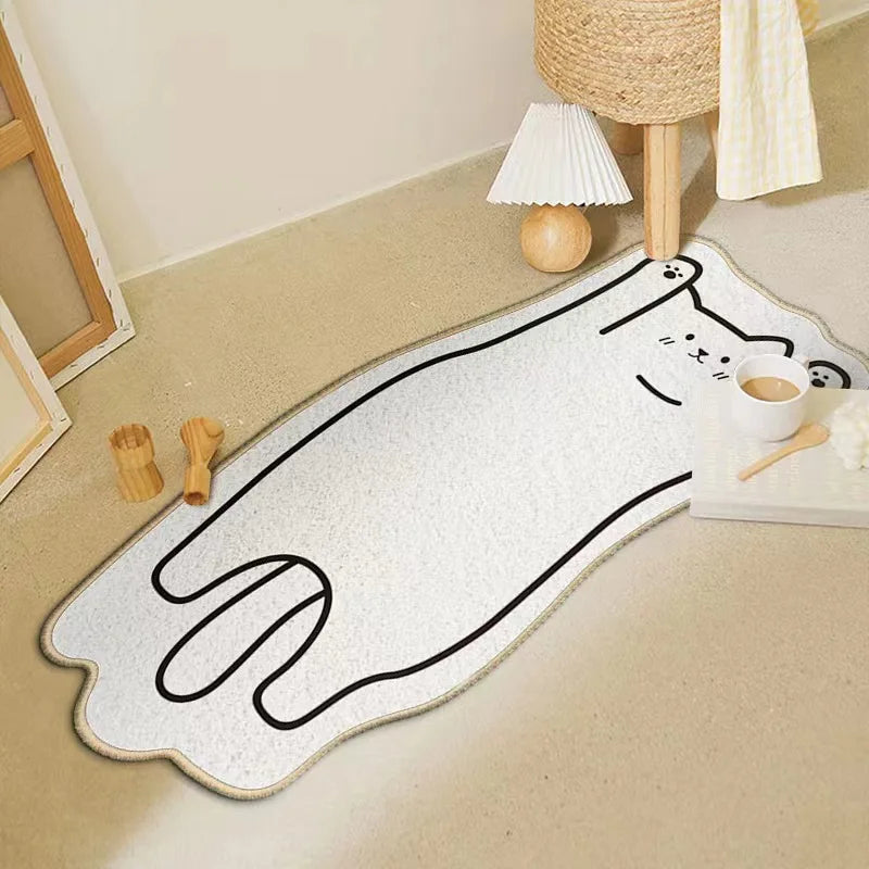 Irregular Cartoon Animal Imitation Cashmere Carpet,living Room, Coffee Table,floor Mat, Bedroom, CHILDREN'S Room, Thickened Quick Pick Grocers