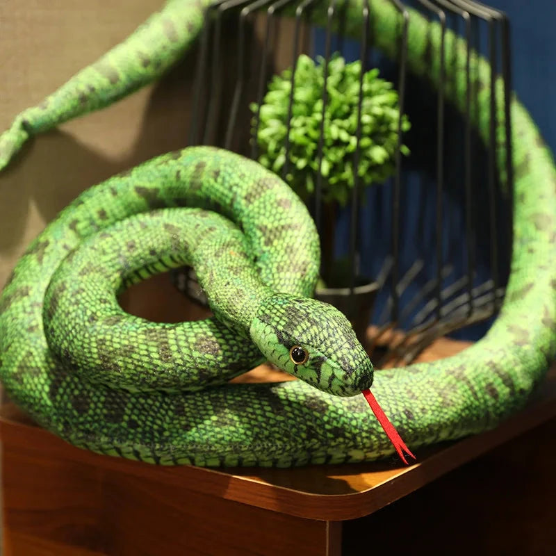 Artificial Python Plush Toy Long Snake Yellow Orange Green Python Plush Toy Decorate The House Holiday Decorations Econic Blanks