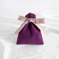 10pcs Green Jewelry Velvet Bag Ribbon Bowknot Pouches Gift Display Packing Storage Wedding Favors Travel Candy Drawstring Pocket Purest Peak