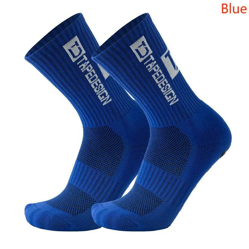 TAPEDESIGN New Anti Slip Football Socks  Soccer Sport Cycling Sport Socks For Kids and Adult Quick Pick Grocers