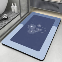 Diatomaceous Earth Bath Mat Bathroom Rug Absorbent Non-slip Floor Foot Mats Quick Dry Shower Carpet Toilet Pad Doormat Washable Econic Blanks