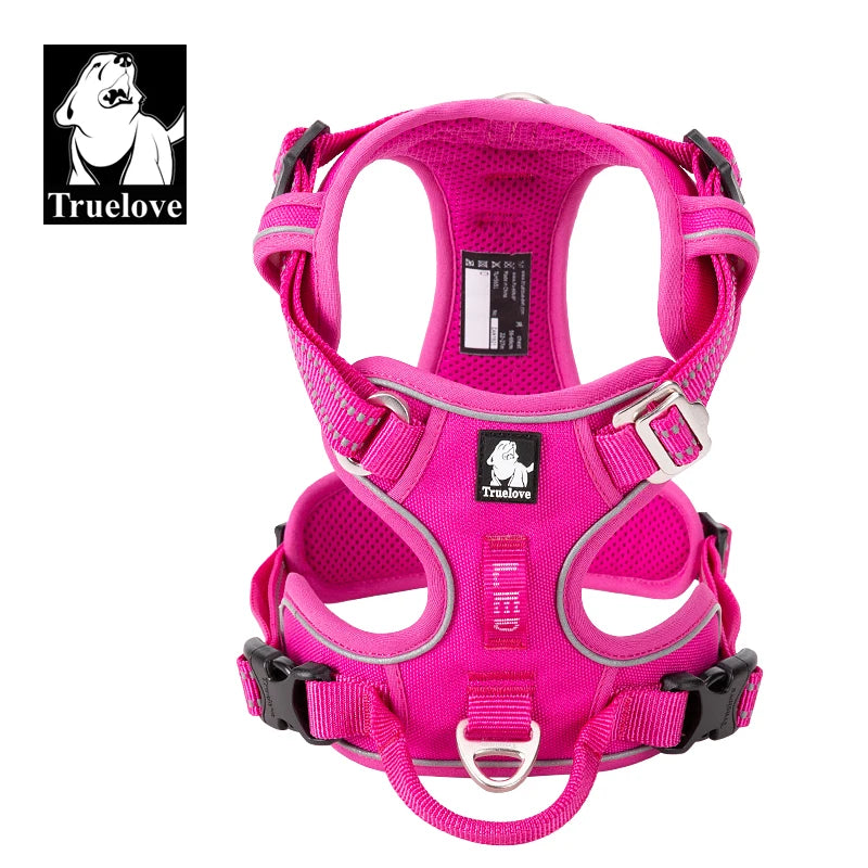 Truelove Pet harness Fashionable Nylon Durable Dog Harness Reflective Breathable Padded Training Vest Luxury Pet Accessories Quick Pick Grocers