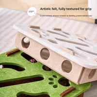 Cat Puzzle Toy Felt Puzzle Box Cat Exercise Toy With Ball Indoor Sports Entertainment Hunting Cat Toys For Indoor Cats Quick Pick Grocers