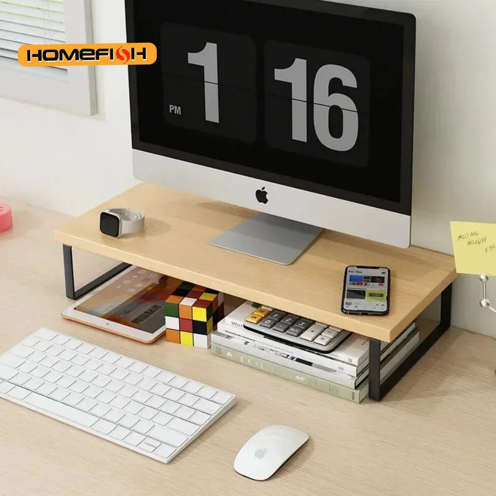 Computer Monitor Elevated Monitor Base Home Office Storage Rack Computer Desktop Creative Storage Rack Office Storage Supplies Quick Pick Grocers