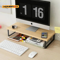 Computer Monitor Elevated Monitor Base Home Office Storage Rack Computer Desktop Creative Storage Rack Office Storage Supplies Quick Pick Grocers