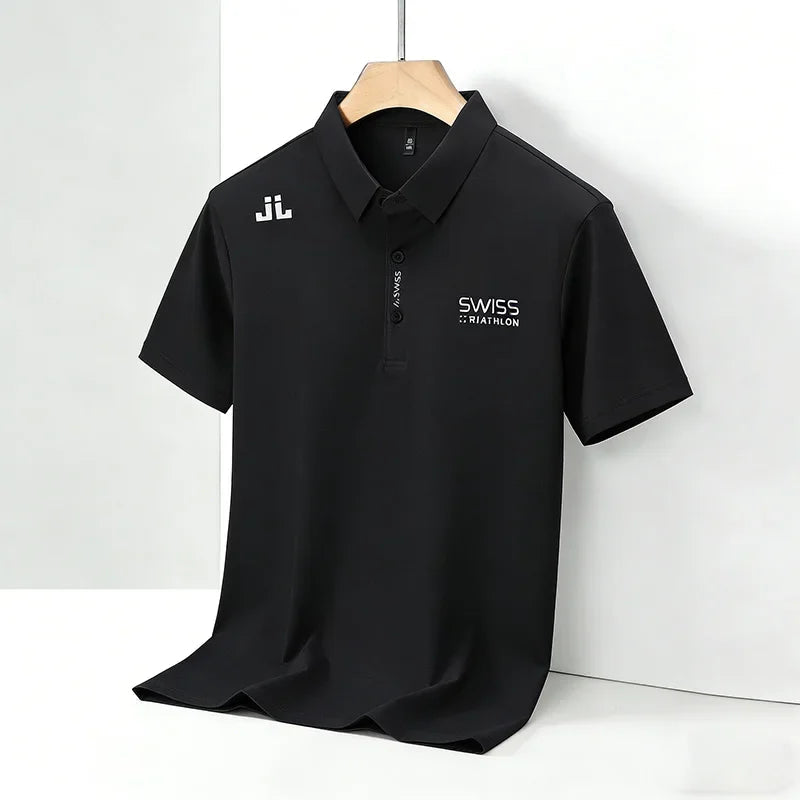2026 New Men's Regular Fit Short Sleeve Polo Shirt Soft Comfortable Fabric Casual Sport Summer Fashion Top Tee Quick Pick Grocers