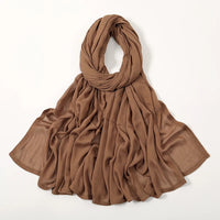 Fashion Modal Hijab Rayon Cotton Shawls Muslim Hijabs For Women Plain Scarf Big Size Headscarf Islamic Turban Headband 190*85cm Quick Pick Grocers